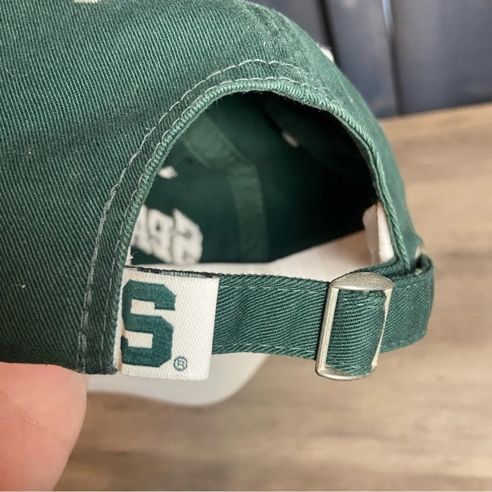 Michigan State Spartans Adjustable Green Hat Cap‎